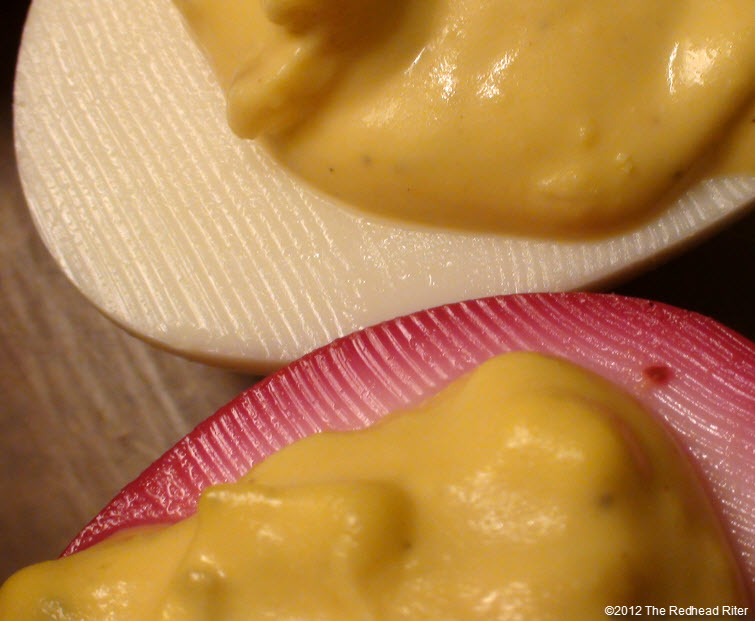 pink and white deviled eggs pink and white deviled eggs