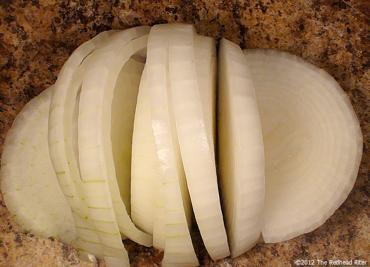 Sliced onion Sliced onion