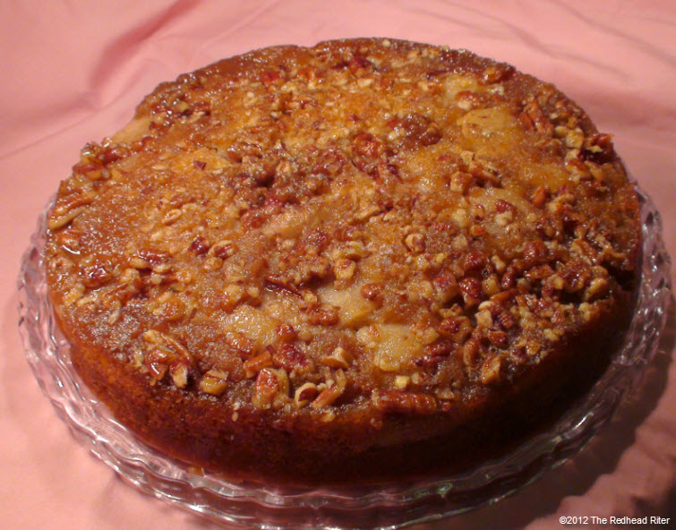 Red Pear Upside Down Banana Cake 20