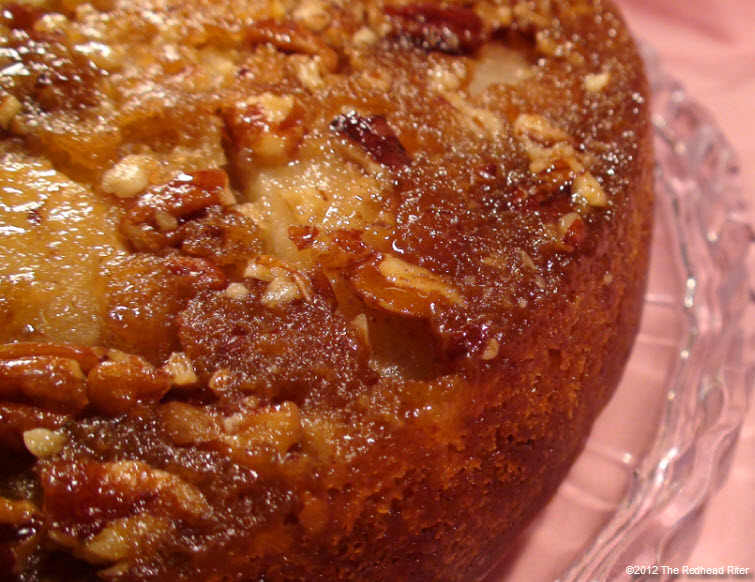 Red Pear Upside Down Banana Cake 22
