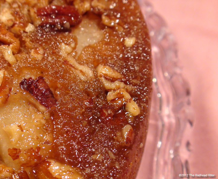 Red Pear Upside Down Banana Cake 23