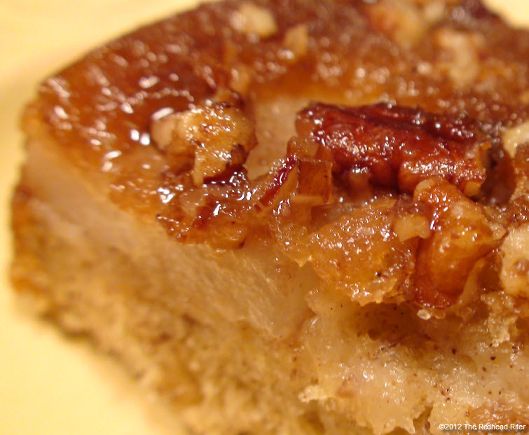 Red Pear Upside Down Banana Cake 25