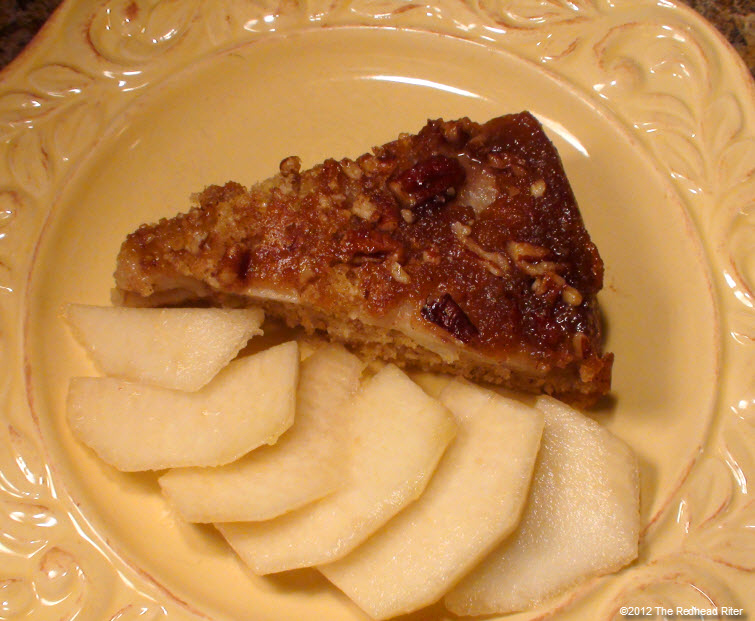 Red Pear Upside Down Banana Cake 26