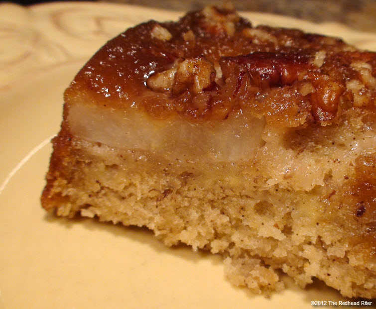 Red Pear Upside Down Banana Cake 27
