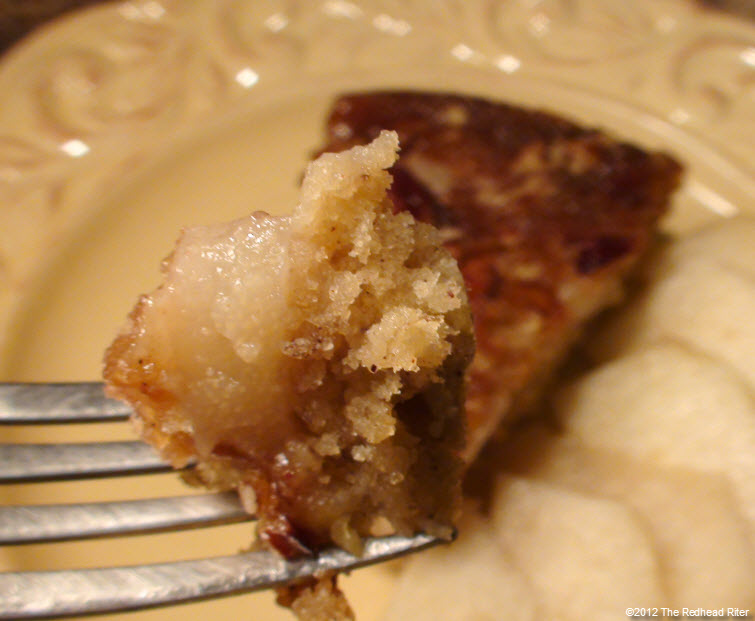 Red Pear Upside Down Banana Cake 29