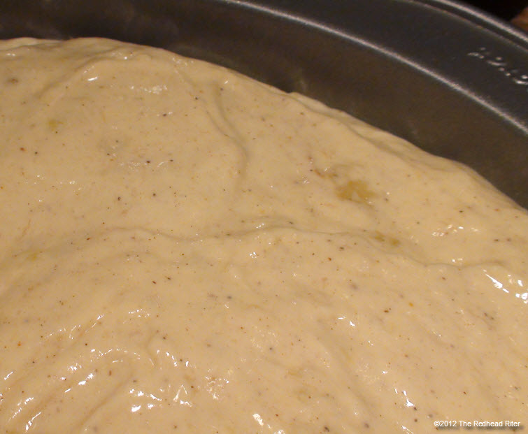 pour banana batter into pans 19