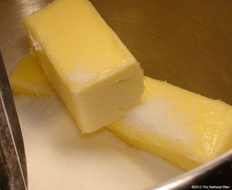 room temperature butter granualted sugar 2