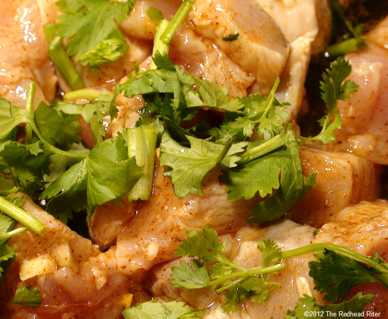 add cilantro to browning chicken 12