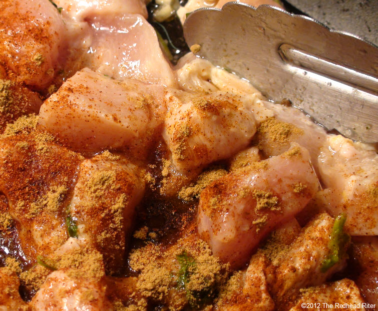 add cumin and brown chicken 11