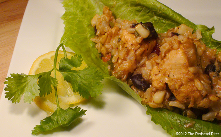 chicken mixture on lettuce leaf 27