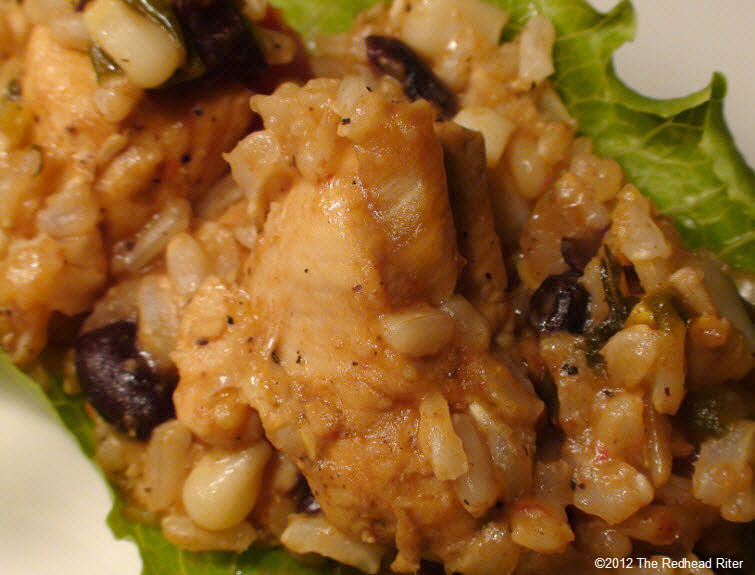chicken mixture on lettuce leaf 28