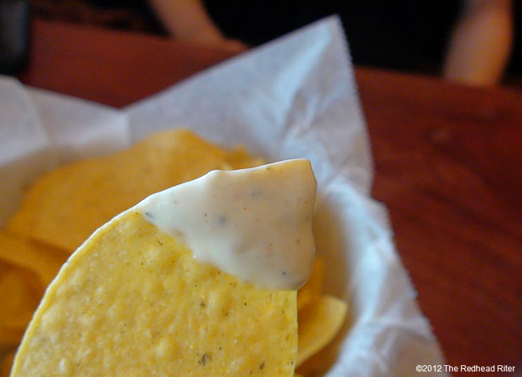 chips with mexican white sauce chips with mexican white sauce