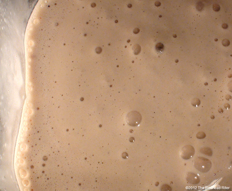mix ice cream for desired thickness