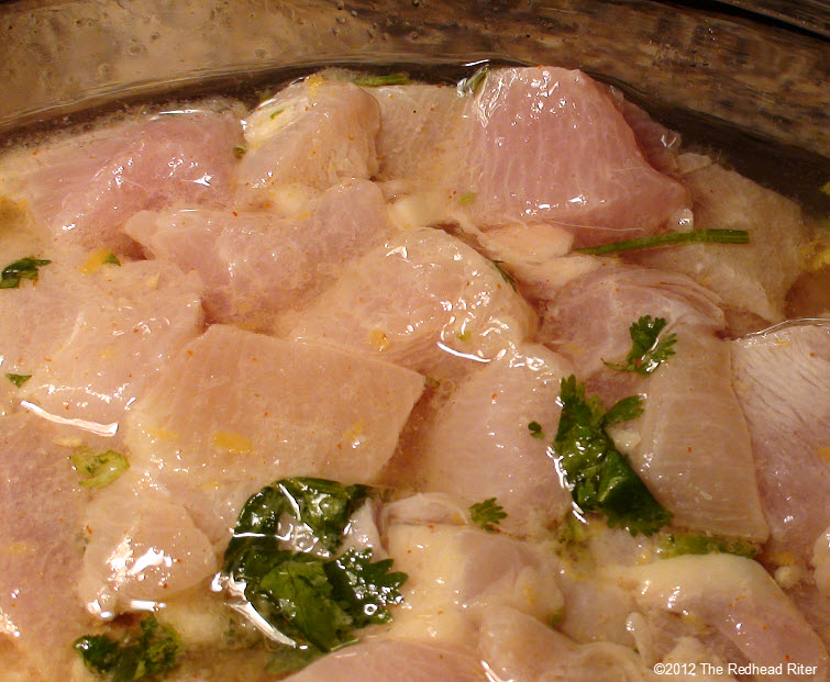 put chicken in marinate 9