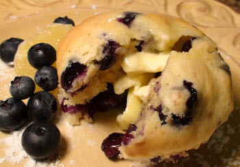 Blueberry Sour Cream Muffin Lemon Surprise