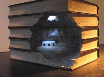 Guy Laramee Transforms Books Into Amazing Landscapes