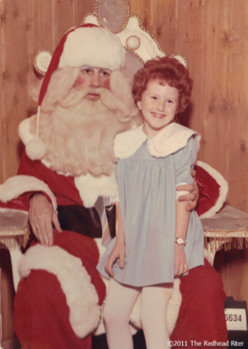 The Redhead Riter And Santa Claus