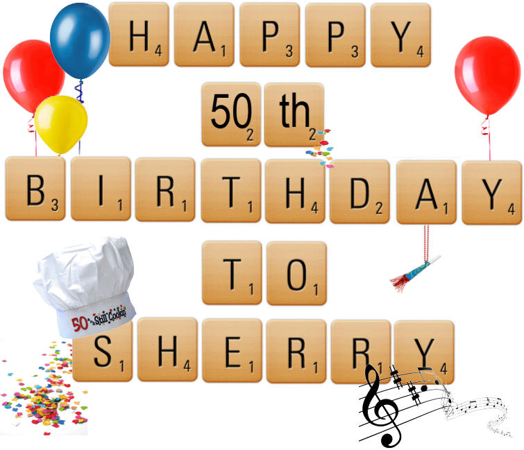 Happy Birthday 50 Sherry Redhead
