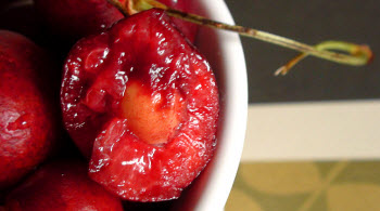 Life Is A Bowl Full Of Cherries Partly Eaten With Pits