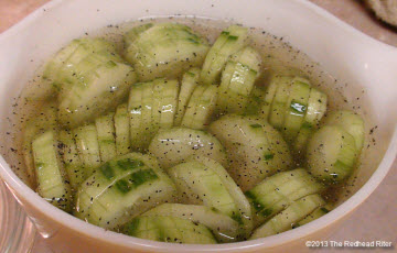 Thumbnail image for Vegetable Side Dish – Cucumbers In Vinegar